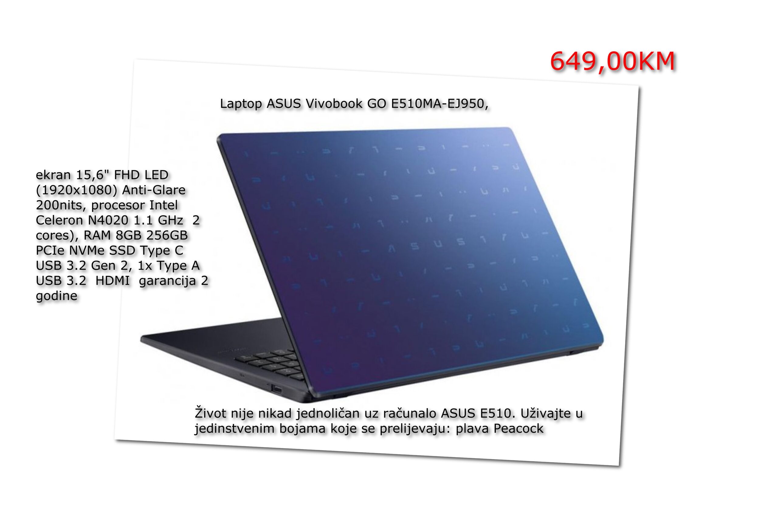 ASUS Laptop 15 E510MA-EJ950, 15,6