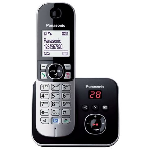 PANASONIC telefon bežični KX-TG6821FXB crni