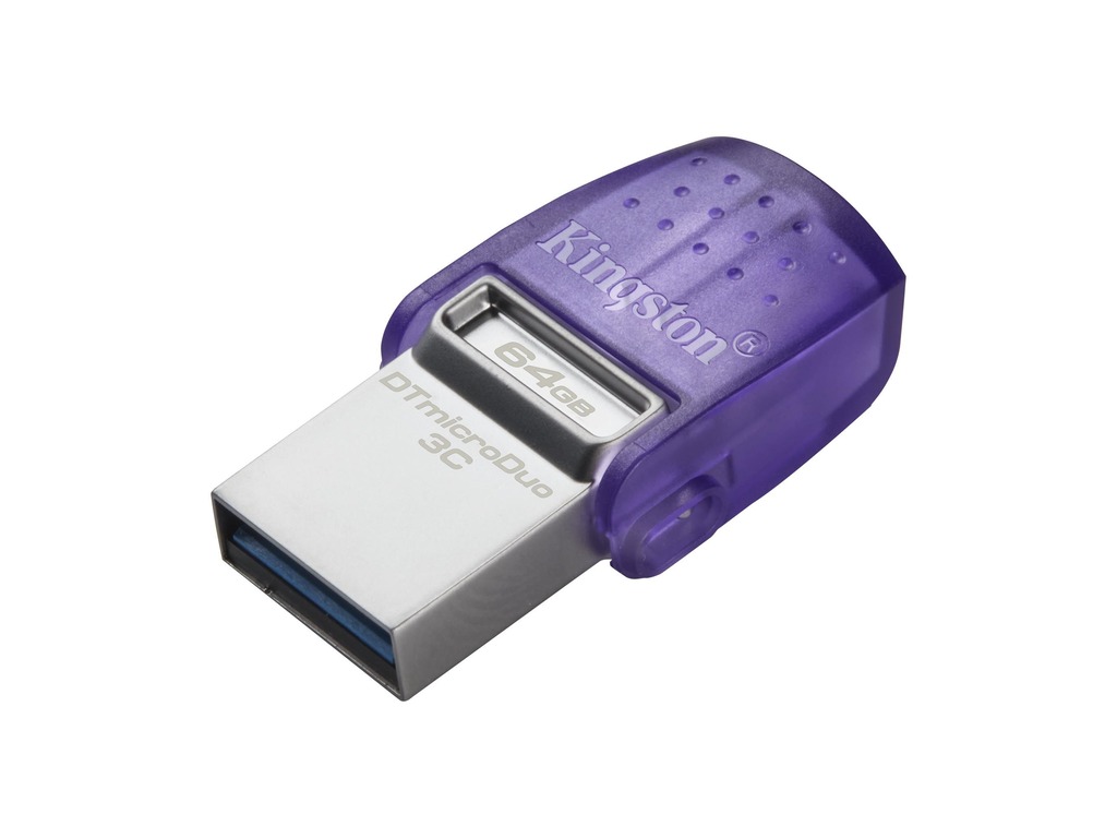 Kingston DT microDuo 3C 64GBUSB Type-A and USB Type-C portUp to 200MB/s read