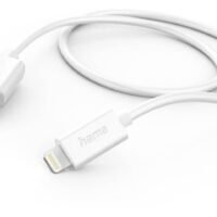Kabl za punjenje HAMA, USB-A-Lightning, 1m, bijeli