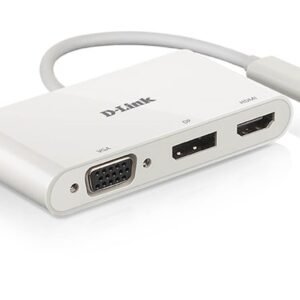 HUB Dlink 3-in-1 USB-C to HDMI/VGA/DP Adapter