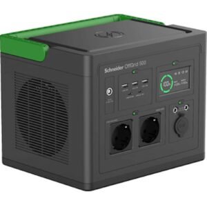 APC Portable Power Station 500, 230V, 517Wh Lithium-ion, LCD, 2 CEE 7/3 Schuko outlets