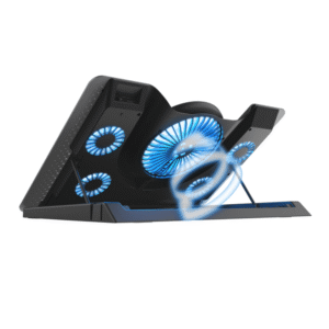 Trust Quno Cooling Stand LED GXT 1125 Laptop cooling stand sa 5 ventilatora + stalak za telefon