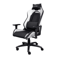 Trust GXT 714W gaming stolica RUYA, crno-bijela, udobna,podesiva, ergonomska, eko materijal