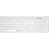 Genius SlimStar 126 tastatura  USB veza, low-profile tipke, bijela
