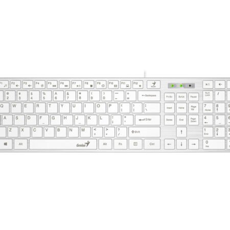 Genius SlimStar 126 tastatura  USB veza, low-profile tipke, bijela
