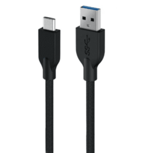 Genius ACC-A2CC-3A kabl,USB-A/USB-C, USB 3.0, pleteni, 1.5 m, crni