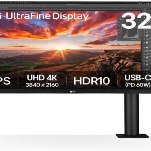 LG 31,5" 32UN880K-B Ergo monit4K 3840x2160, IPS, Ergo stand60Hz, 350cd, 5ms, 2xHDMI, DP, Type-C
