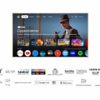 TCL 55"A300W NXTVISION 4K QLEDGoogle OS; 144Hz ART TV;Dolby Atmos; Ambient mode; HDMI 2.1