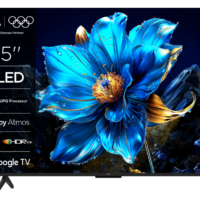 TCL 55"P7K 4K QLED TV 60HzGoogle TV; HDR multi-format;HVA Panel; Game Master; Dolby Atmos;