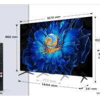 TCL 75"C6KS 4K QD-Mini LED TV60Hz Google TV; Game Master;Dolby Atmos; Onkyo 2.1; HDR Premium;