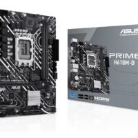 ASUS MB PRIME H610M-DLGA1700, 2x DDR5, 1x M.2,6xUSB1x VGA, 1x HDMI, mATX