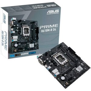 ASUS PRIME H610M-R-SILGA 1700, 2x DDR5,1x M.2,6xUSB 1x DP, 1x VGA, 1x HDMI, mATX
