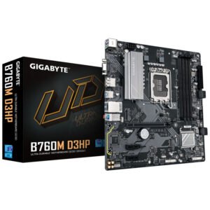 Gigabyte MB B760M D3HP LGA1700; 4xDDR5; 2xM.2,4xSATA HDMI, DP, D-Sub,LAN chip,12x USB,  mATX