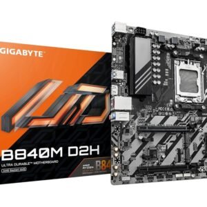 Gigabyte MB B840M D2HAM5, 2x DDR5, 2x M.2, 4x SATA12xUSB; 1x HDMI, mATX;
