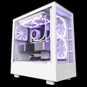NZXT CASE H5 ELITE WHITE Mini-ITX, Micro-ATX, ATX Mid-Tower, 3x Fans