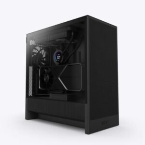 NZXT H5 Flow Black TG, Mid-tower, ATX 2x 120mm quiet fans