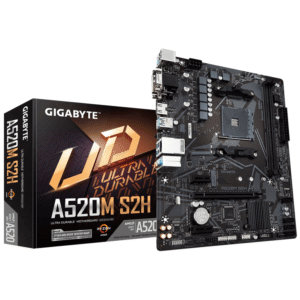 Gigabyte A520M S2H 1.2;AM4; 2xDDR4; M.2, 4xSATA;VGA, DVI, HDMI; 6xUSB; mATX;
