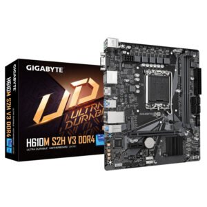 Gigabyte H610M S2H V3 DDR4LGA1700; 2xDDR4; M.2; 4xSATA6xUSB; HDMI, 2xDP, VGA