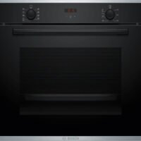 BOSCH pećnica  Serie 4| CRNA A, EcoClean,71L,7 programaTeleskopska vodilica,3D vrući zrak