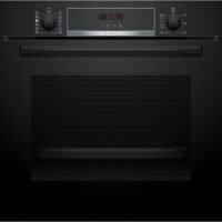 BOSCH pećnica  Serie 4| CRNA,A, 71L,8 programa, Piroliza, Dodavanje pare