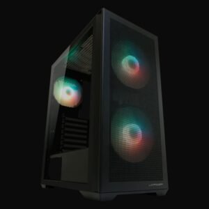 LC-Power Case Gaming 717BMeshwork_L Dark,2x 140mm fan, 1x 120 mm fan