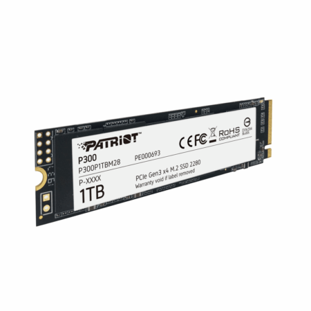 Patriot SSD 1TB M.2;P300 M.2 PCIe Gen 3 x4;up to R/W : 2100/1650MB/s