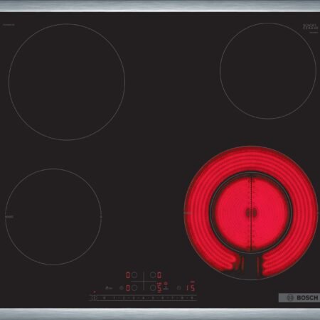 BOSCH Staklokeramička ploča Serie 6| 60 cm, INOX okvir 1 prošireno kolo