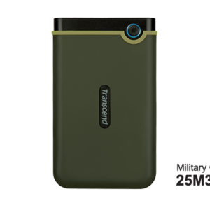 Transcend HDD 2TB StoreJet M3Portable,USB 3.1,anti-shock,Military Green