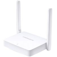 Mercusys MW301R 300Mbps Wireless N Router, 1 x 10/100 WAN Port + 2 x 10/100 LAN Ports, 2 x 5 dBi fixed omni directional antennas, WDS bridge,IPv4,IPv6,Dynamic DNS,DHCP,Port Forwarding,2.4GHz guest network,Mercusys App,IP and MAC address binding