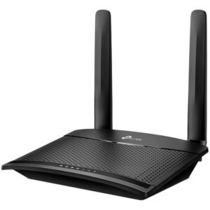 TP-Link TL-MR100 300Mbps Wireless N 4G LTE Router,build-in 4G LTE modem D:150Mbps,U:50Mbps,300 Mbps on 2.4 GHz, 1x10/100 LAN/WAN+ 1x10/100 LAN, 2xDetachable External 4G LTE Antennas, Wi-Fi router mode, Plug and Play, Up to 32 devices connected