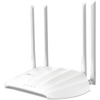 TP-Link TL-WA1201 AC1200 Wireless Access Point, 867 Mbps at 5 GHz and 300 Mbps at 2.4 GHz band, MU-MIMO, Access Point, Range Extender, Multi-SSID, and Client mode, 1× 10/100/1000 Mbps Ethernet Port(Supports Passive PoE), 4 x fixed HP Antennas