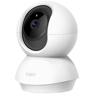 TP-Link Tapo C210 Pan/Tilt Home Security Wi-Fi Camera 3MP (2304x1296),2.4 GHz, Horizontal 360º, Pan/Tilt, Motion Detection/Notifications, Sound/Light Alarm, Remote Control, Two-Way Audio, Voice Control (Google Assistant/Alexa), microSD(Up to 256 GB)