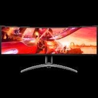 AOC MONITOR LED AG493UCX2, 49",56.8x119.4cm, VA SUPER ultrawide (32:9) 5120x1440, 5K, 1ms, 165hz, 550cd/m2, DisplayHDR 1000, sRGB 131%, 8 Bit, Freesync Premium Pro, G-Sync Compatible, Vesa 100x100, Black