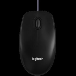 LOGITECH B100 Corded Mouse - BLACK - USB - B2B