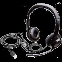 LOGITECH H390 Corded Headset - BLACK - USB