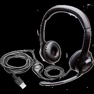 LOGITECH H390 Corded Headset - BLACK - USB