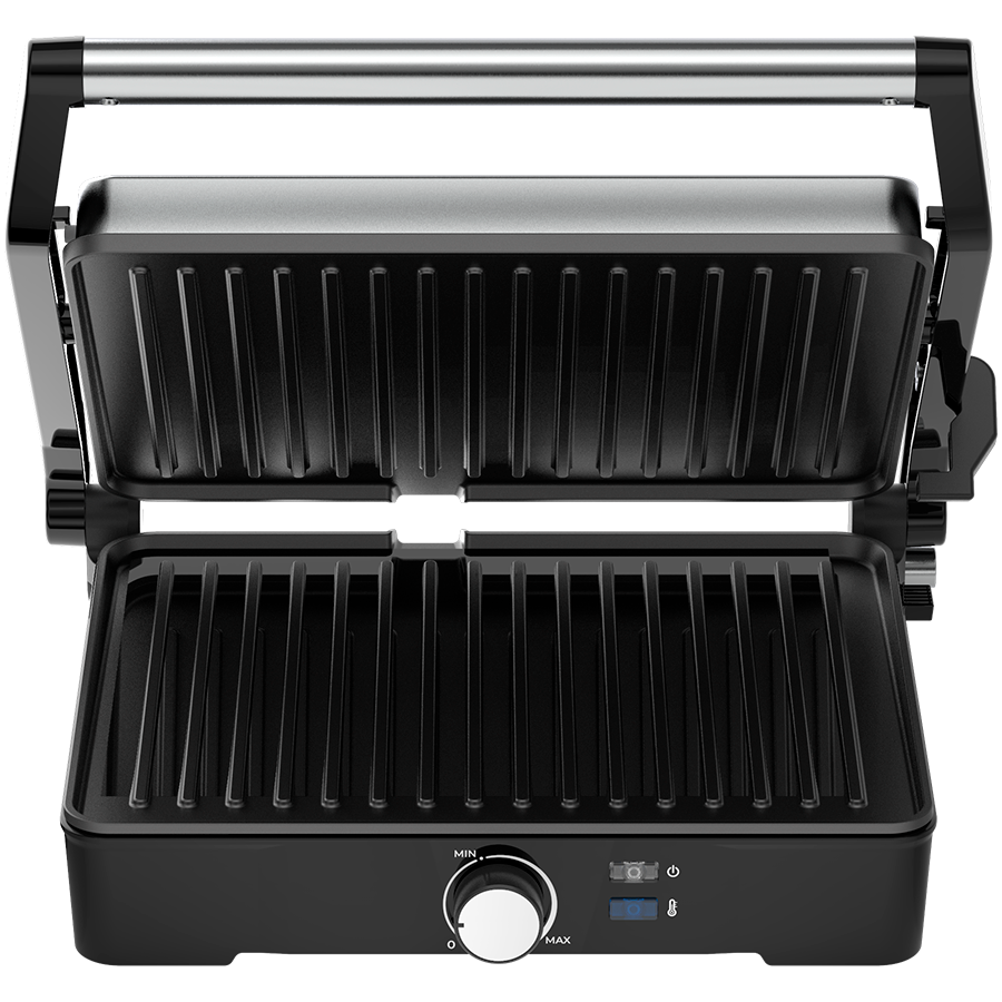 AENO Electric Grill EG2: 2000W, Temperature regulation, Max opening angle -180°, Plate size 290*234mm - Slika 3