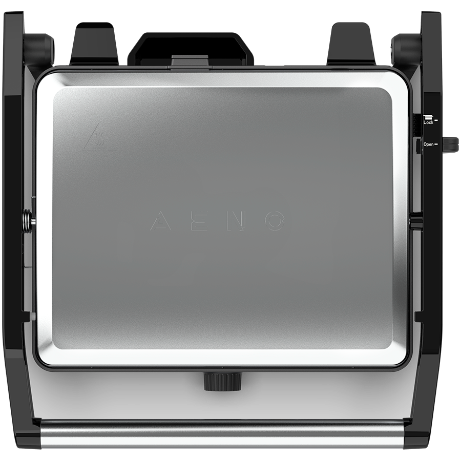 AENO Electric Grill EG2: 2000W, Temperature regulation, Max opening angle -180°, Plate size 290*234mm - Slika 4