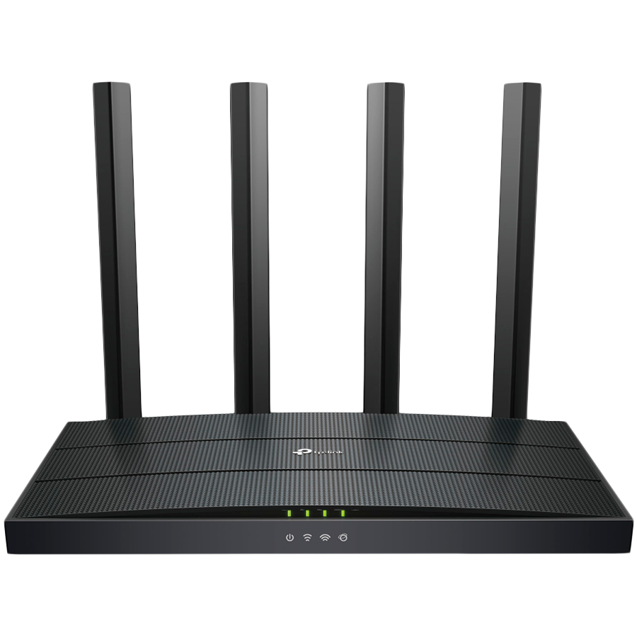 TP-Link Archer AX12 AX1500 Dual-Band Wi-Fi 6 Router, 300 Mbps at 2.4 GHz + 1201Mbps at 5 GHz, 4× Antennas, 1GHz Dual Core CPU, 1× G WAN Port + 3× G LAN Ports, 1024-QAM, OFDMA,Tether App,WPA3,AP Mode,IPv6 Support,IPTV, Beamforming,VPN server