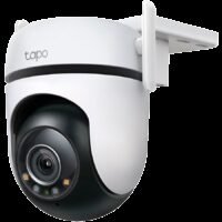 TP-Link Tapo C520WS Outdoor Pan/Tilt Security Wi-Fi Camera, 2K QHD (2560x1440), 2.4 GHz,2T2R,2 × External Antennas, 1 × Ethernet Port, Horizontal 360º, Pan/Tilt, Starlight Color Night Vision, Smart AI Detection and Notifications (motion,people,pet