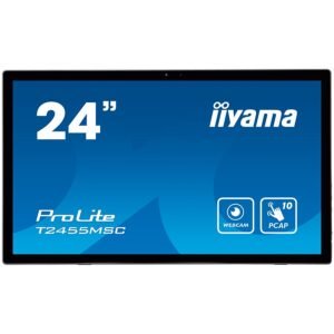 IIYAMA Monitor LED T2455MSC-B1 24” multi-touch IPS 1920x1080 16:9 400cd 1000:1 5ms projective capacitive touch HDMI DP USB