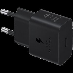 Samsung 25W Fast Charging USB-C Power Adapter Black (cable not included)