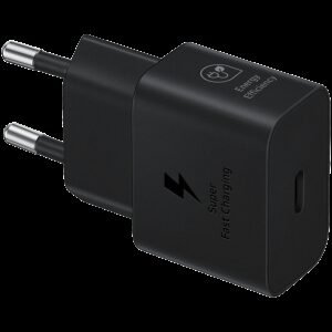 Samsung 25W Fast Charging USB-C Power Adapter Black (cable included)