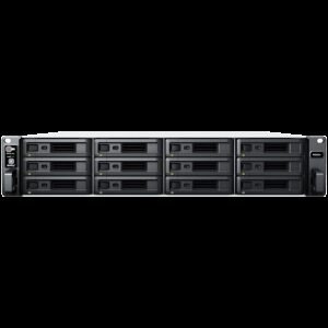 Synology RackStation RS2423+, Rack 2U, 12-bay 3.5''/2.5" SATA HDD/SSD, AMD Ryzen V1780B 4-core 3.35(base)/3.6 (turbo)GHz,8 GB DDR4 ECC UDIMM,2 x RJ-45 1 GbE LAN,1 x RJ-45 10 GbE LAN,2xUSB 3.2, eSATA port,1 x Gen3 x8 slot PCIe, 11.5kg, 3y