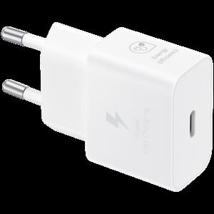 SAMSUNG 25W Fast Charging USB-C Power Adapter White (cable not included)