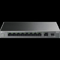 TP-Link LS1210GP 10-Port Gigabit Desktop Switch with 8-Port PoE+, 8× Gigabit PoE+ Ports, 1x Gigabit Non-PoE Port, 1× Gigabit SFP Slot, 61 W PoE Power, Desktop Steel Case, Extend Mode for 250m PoE Transmitting, Isolation Mode, PoE Auto Recovery