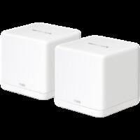 Mercusys Halo H60X (2-Pack) AX1500 Whole Home Mesh Wi-Fi 6 System,2-pack: 1× Halo H60XR + 1× Halo H60XS, 300 Mbps at 2.4 GHz + 1201 Mbps at 5 GHz,Halo H60XR:  Internal Antennas, 3× Gigabit Ports; Halo H60XS: Internal Antennas, 2× Gigabit LAN Port
