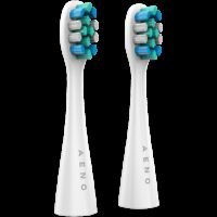 AENO Replacement toothbrush heads, White, Dupont bristles, 2pcs in set (for ADB0007/ADB0008)
