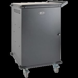 Eaton Tripplite Multi-Device Charging Cart, 36 AC Outlets, Chromebooks and Laptops, 230V, Schuko Black, 2yr warranty